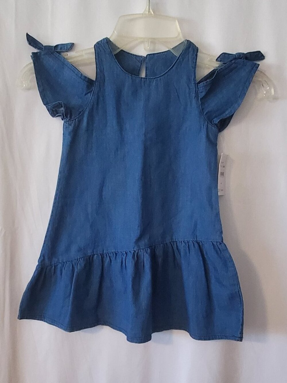 Adriano Goldschmied Kids Girls Denim Cold-Shoulder Dress New W/Tag! Size: 18M